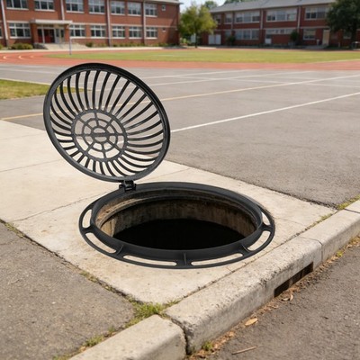 Drain Grate Dome Ductile Cast Iron Drain Grate Sewage Drain Grates for Garden