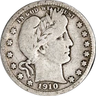 1910-D Barber Quarter