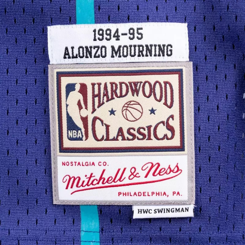 Maillot NBA Alonzo Mourning authentique Mitchell & Ness en mesh