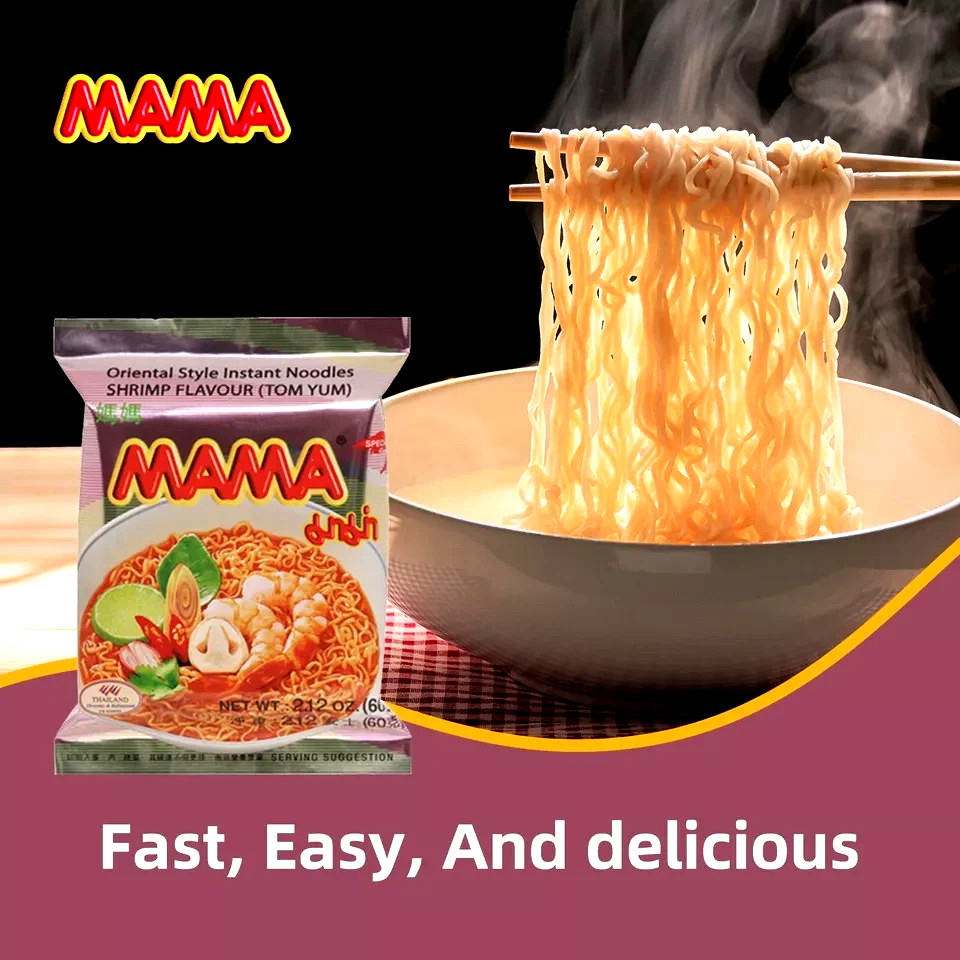 Mama Shrimp Tom Yum Instant Noodles 2.12 x 30 Packs ~ US SELLER~12/03/2026