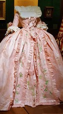 18th Century Pink Rococo Princess Dress Victorian Marie Antoinette Visiting