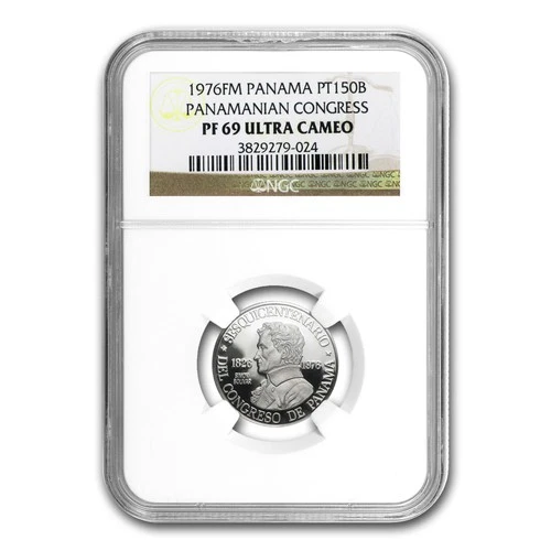 1976 Proof Panama Platinum 150 Balboas PF-69 NGC