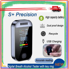 NEW Digital Breath Alcohol Tester Professional Breathalyzer With LCD Display USB