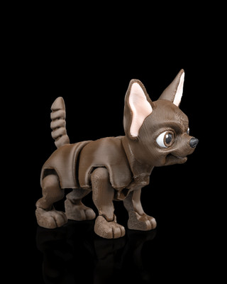 Lupe the Chihuahua   Tiny Frame, Big Attitude | 3D Printed Articulated Chihuahua