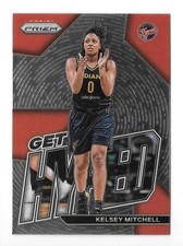2023 PANINI PRIZM WNBA BASKETBALL #10 KELSEY MITCHELL GET HYPED INSERT,FEVER