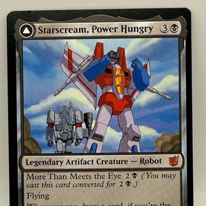 starscream mtg card Magic The Gathering - The Brothers War - Transformers - Starscream, Power Hungry / Starscream, Seeker Leader (Shattered Glass Card) Whenever you become the monarch Starscream, Power Hungry: Commander's Guild