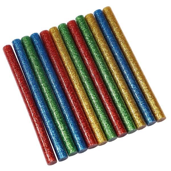 12 Klebepistole Klebestifte 7,2Mm X 100Mm Glitzer Klebesticks Bunt HeißKleber-image
