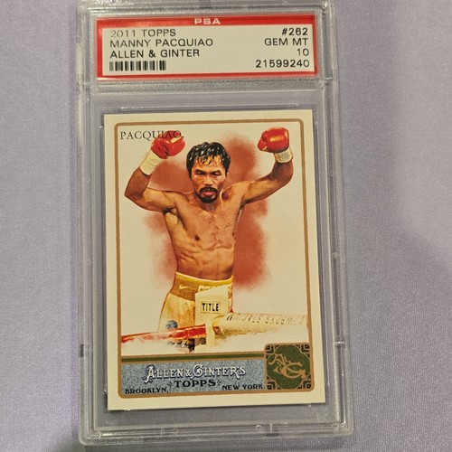 Topps 2011 Allen & Ginter's Manny Pacquiao #262 Rookie Base PSA 10 Boxing Card