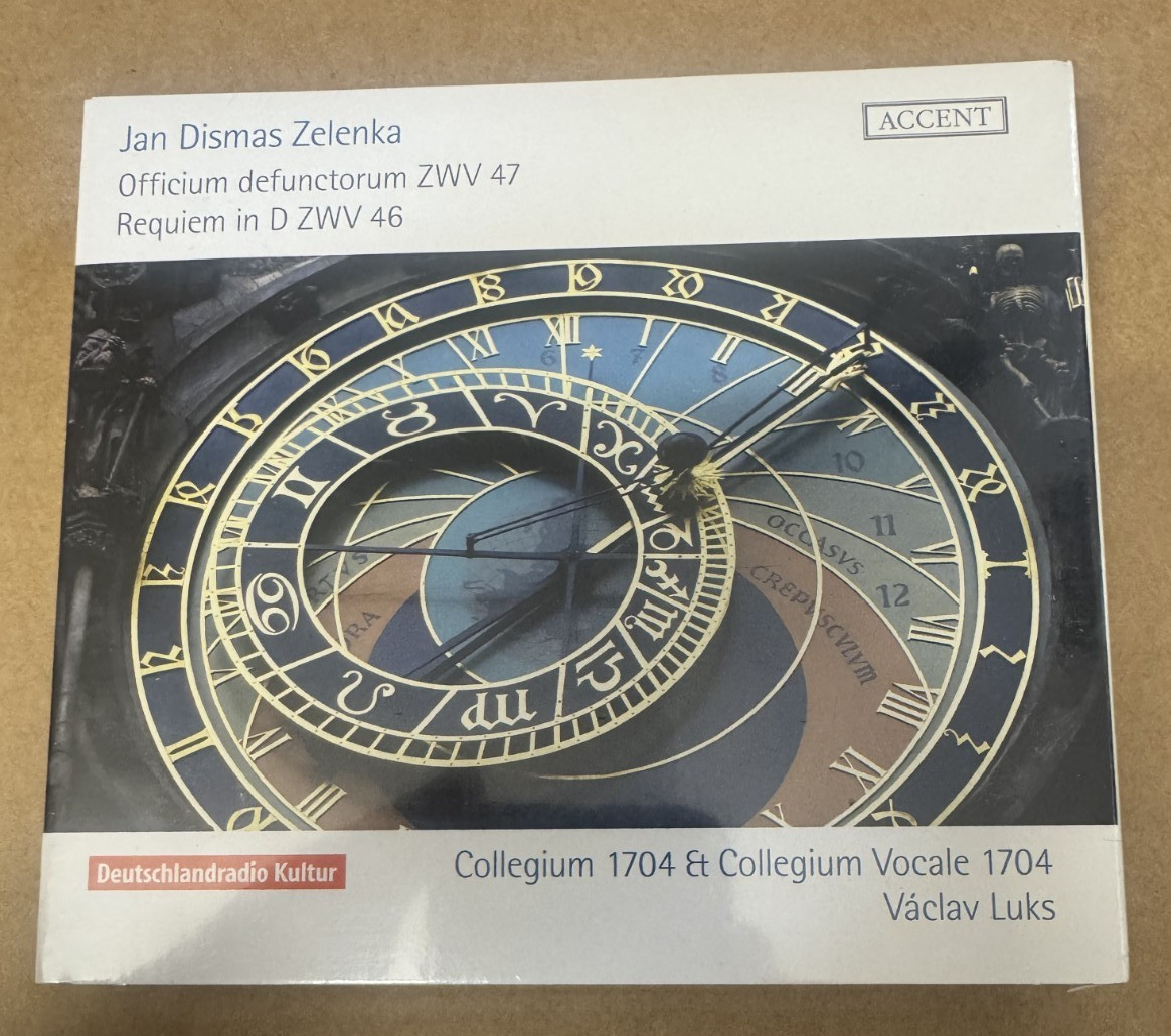 Jan Dismas Zelenka Officium defunctorum, ZWV 47 Requiem in D, ZWV 46 NEW CD