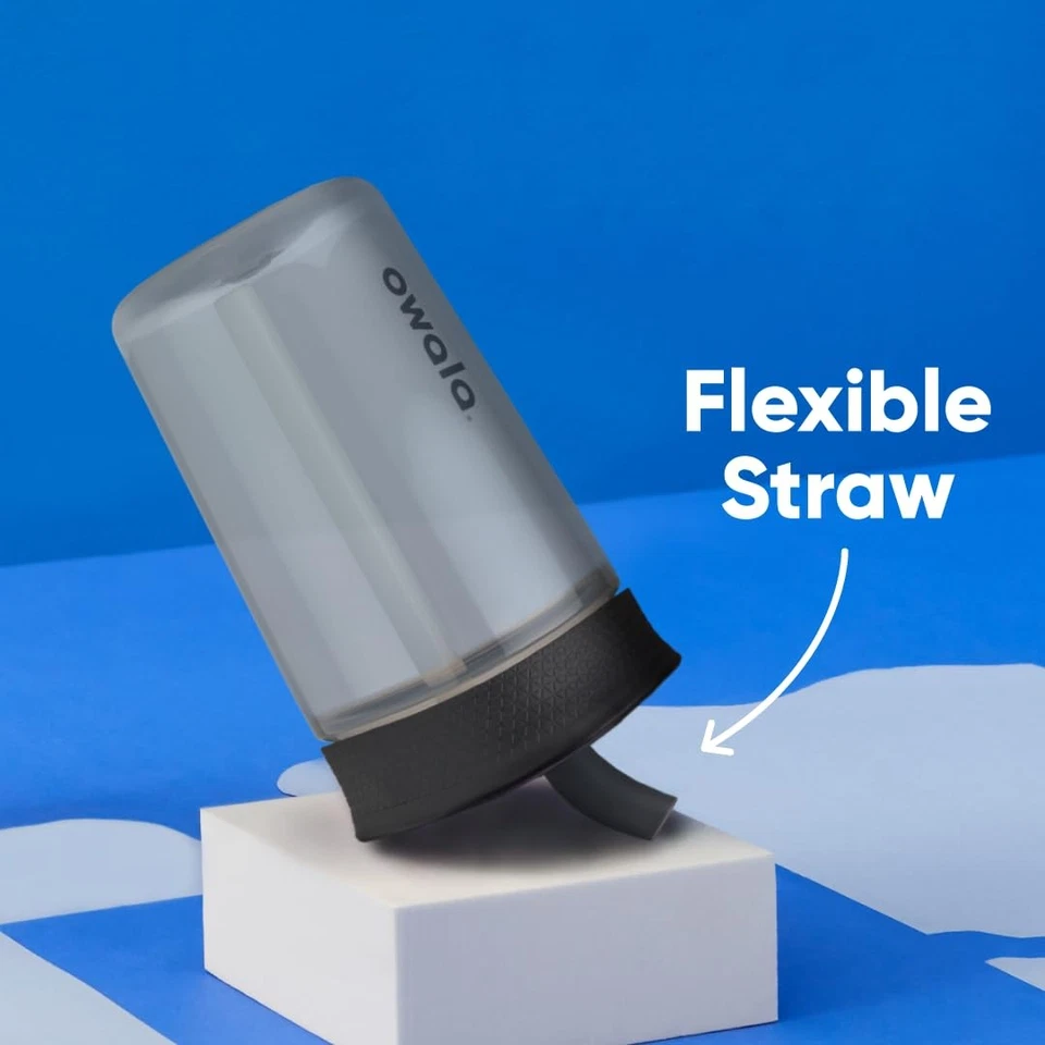 Owala Kids пластиковый стакан без бисфенола с устойчивой к проливам гибкой соломинкой легкий... - Изображение 3 из 4