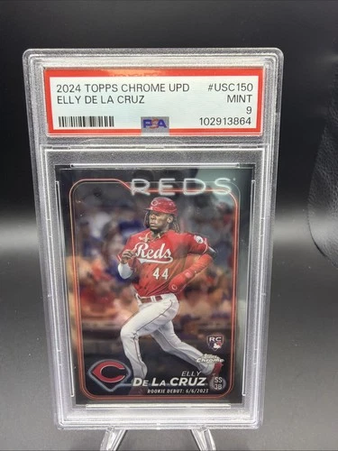 2024 Topps Chrome Update Elly De La Cruz Rookie Debut (RC) 💎 PSA 9 💎