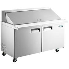 60" 2 Door Mega Top Refrigerated Sandwich Prep Table