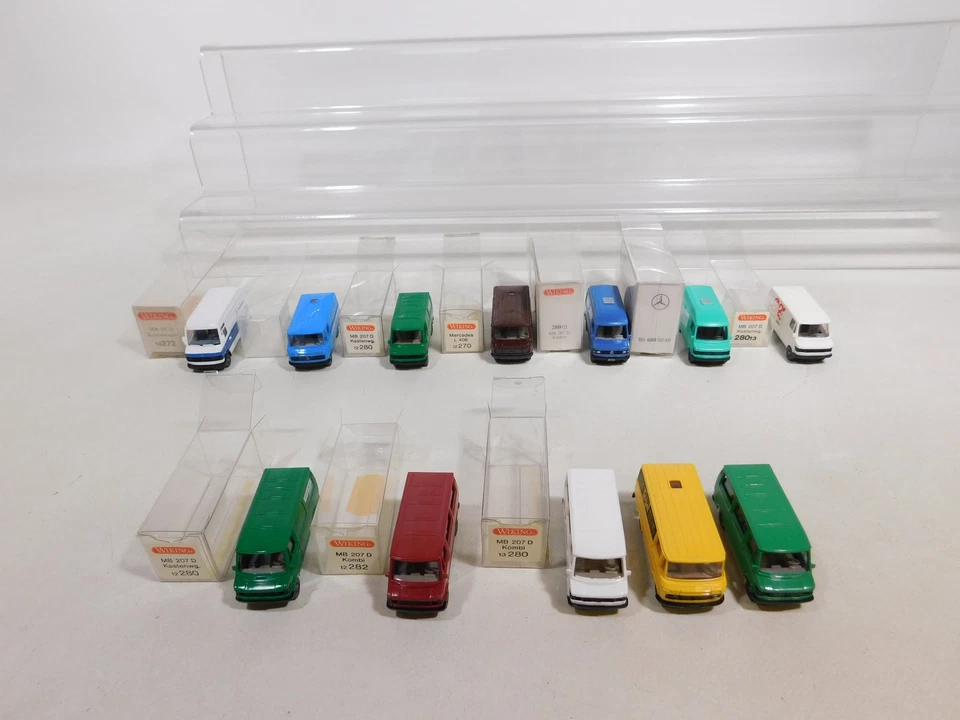 12x Wiking H0 1:87 MB L 406/207 D/507 D: BR+Wacker+Tegel Etc S.G./Mint #DG28-0.5 - Image 4 of 4