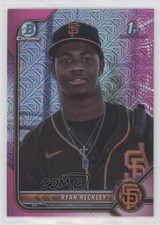 2022 Bowman Chrome Prospects Mega Box Pink Mojo Refractor /199 Ryan Reckley 02sw
