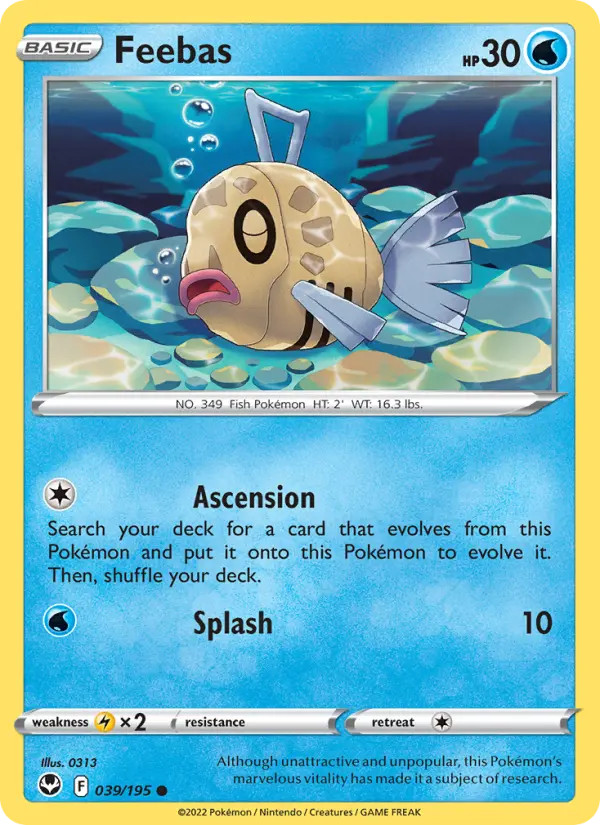 Feebas Silver Tempest #39 Pokémon TCG