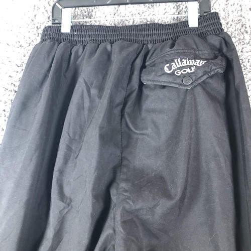 Callaway Golf Tracksuit Mens XL Black 2 Piece Lined Windbreaker Made Scotland - 第 14/23 張圖片