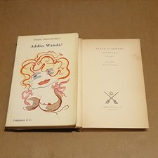 2 Libri Indro Montanelli FACCE DI BRONZO + ADDIO WANDA Ediz. Longanesi Anni '50