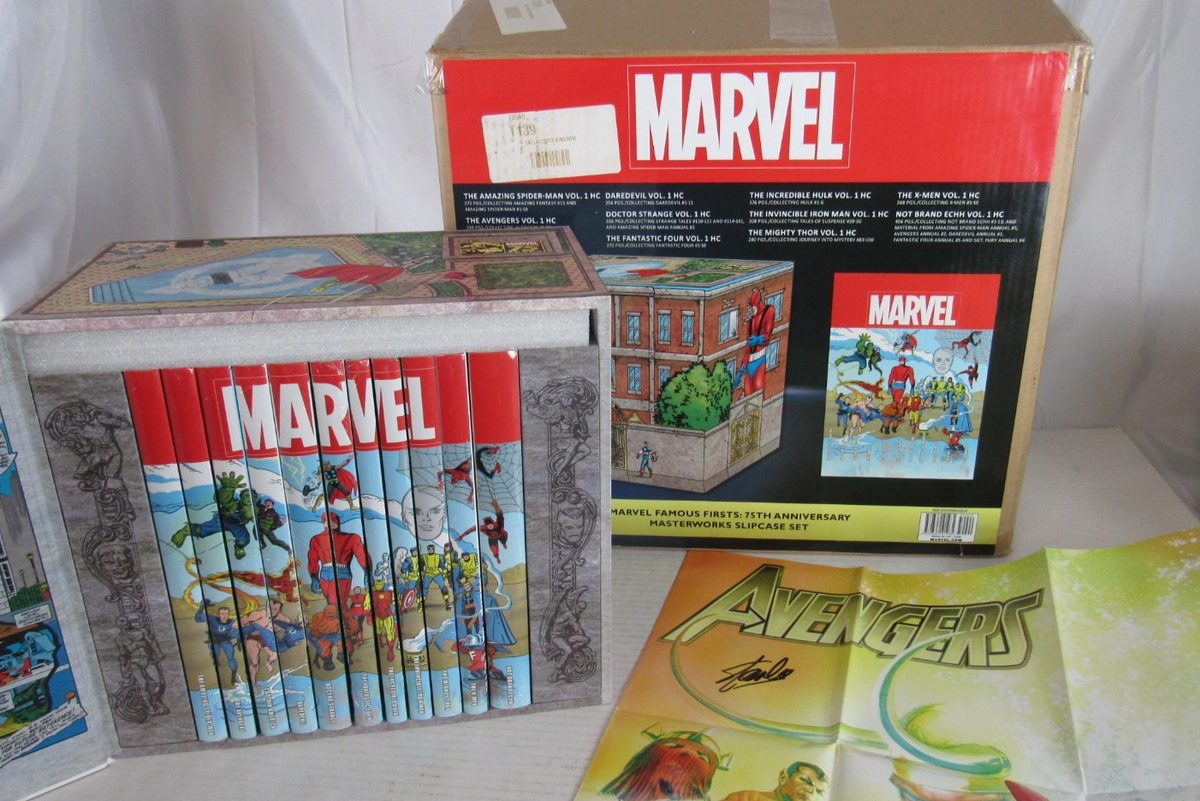 Marvel Famous Firsts 75th Anniv. Masterworks Box Set w/Slipcase