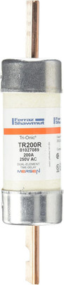TR-R Tri-Onic Time-Delay/Class RK5 Fuse, 250VAC/250VDC, 200Ka Ac/20Ka DC, 200 Am
