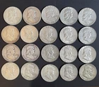 1949-63 FRANKLIN HALF DOLLAR 90% SILVER ROLL OF 20 COINS Mixed Dates