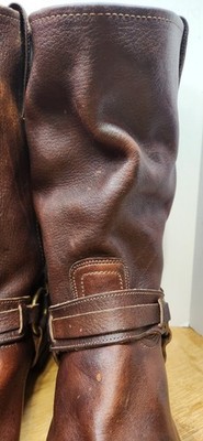 Frye Harness Boots Mens 87250 Distressed Brown Leather Motorcycle 15M Frye Harness Boots Mens 87250 Distressed Brown Leather  main image 3