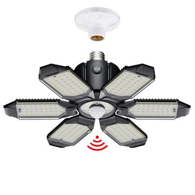 Craftersmark Motion Sensor Garage Light, 20000LM 200W 1Pack, Black 