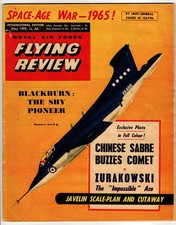 MAY 1959 ROYAL AIR FORCE FLYING REVIEW W/JAVELIN SCALE-PLAN & CUTAWAY MAGAZINE