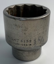 Wright 3/4" Drive 1-5/8" Socket 12 Point 6152 - Made in the USA