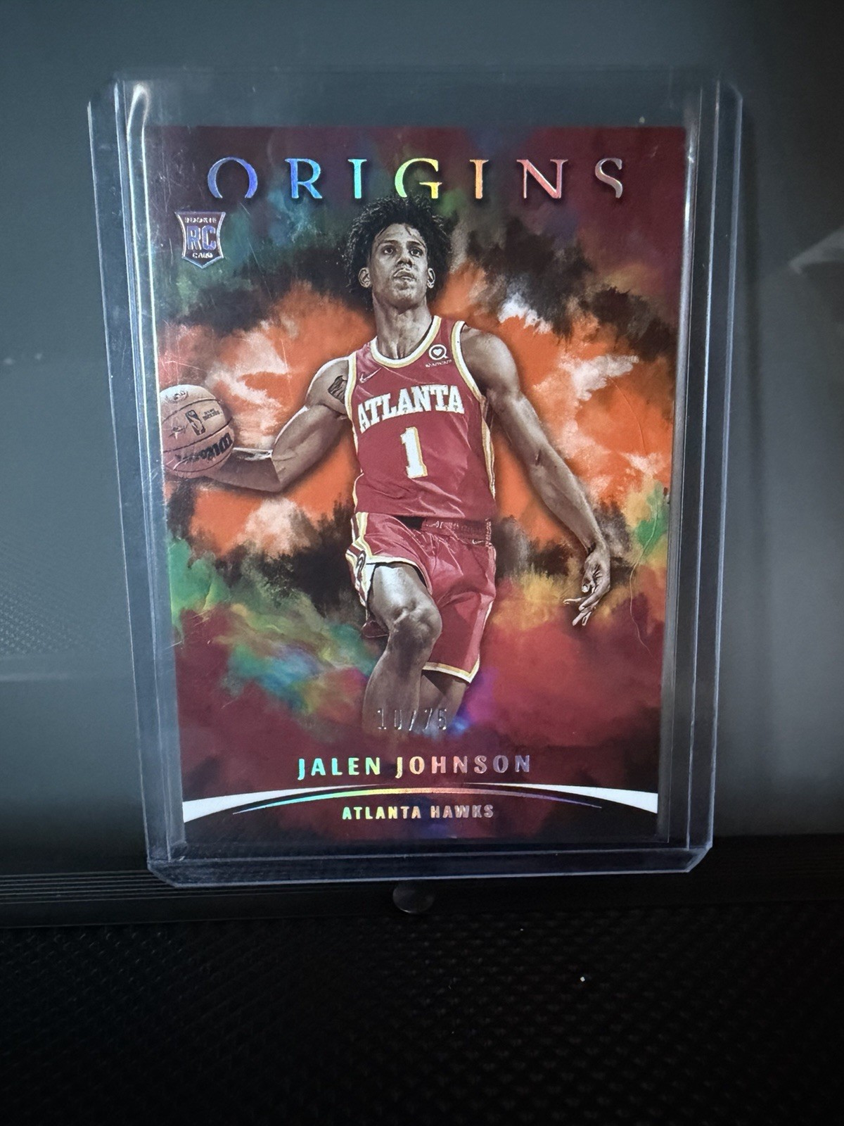Jalen Johnson 2021-22 Panini Origins Atlanta Hawks Rookie Card (RC) Orange /75!