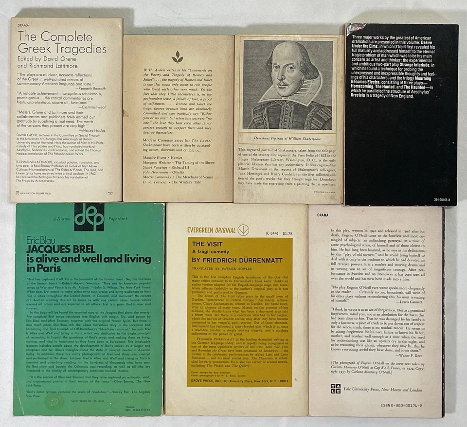 Lot of 22 Vintage Literature Classics  Drama Plays Poetry Paperback Books - Image 3 of 4