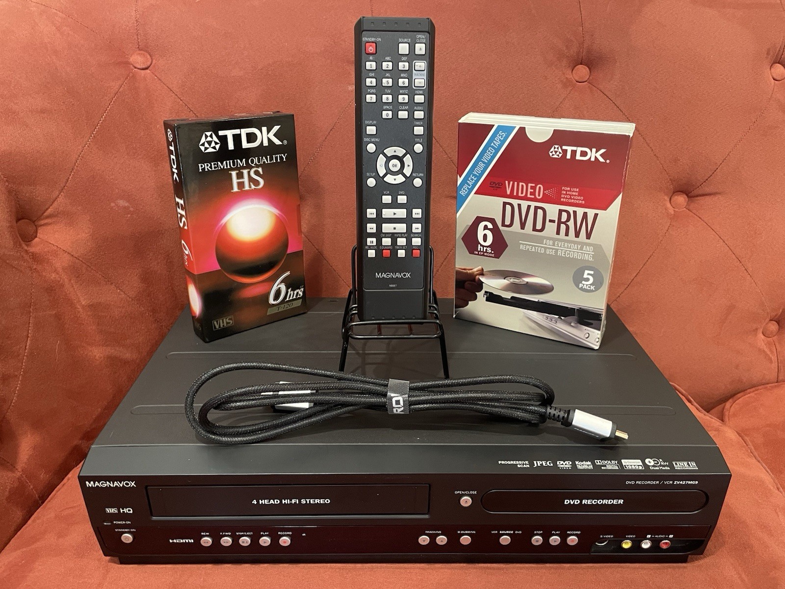 Magnavox ZV427MG9 DVD player/recorder + VCR Combo DUBS VHS t
