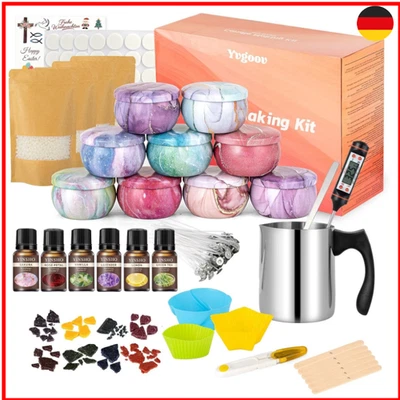 Yvgoov Kerzen selber Machen Set Kerzen Gießen Set Kerzenherstellung Set Candle