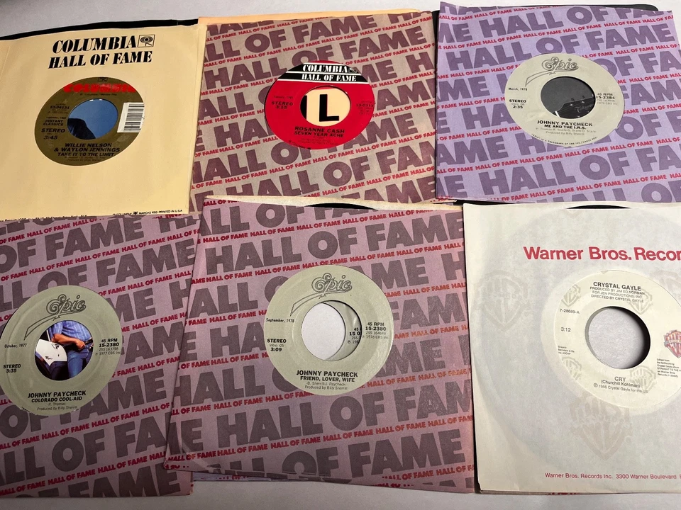 Lot of 45 Vintage 45 RPM records - 80s & 90s Country Music ALL MINT NEW Foto 3 de 4