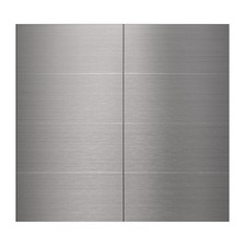 40-Pack 3"x6" Brushed Silver Aluminum Peel and Stick Tile Backsplash Panels ...
