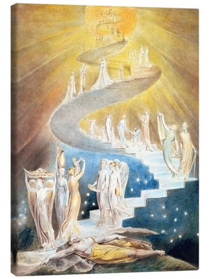 Leinwandbild Jakobsleiter - William Blake