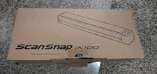 Fujitsu ScanSnap ix100 Wireless Mobile Scanner In Box With Accessories Used
