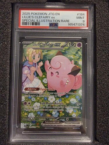 Lillie's Clefairy ex graded PSA 9 for sale on eBay