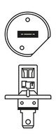 1X Bosch 1 987 302 011 GlüHlampe Fernscheinwerfer FüR Renault Nissan CitroëN VW