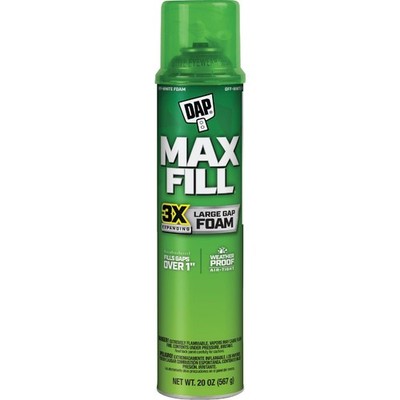 DAP Max Fill 20 Oz. Triple Expanding Foam Sealant 7565020012 Pack of 12 DAP DAP