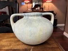 6"x8.5" Vtg Blue/Green & Yellow Pottery Vase ???Burley or Roseville?????