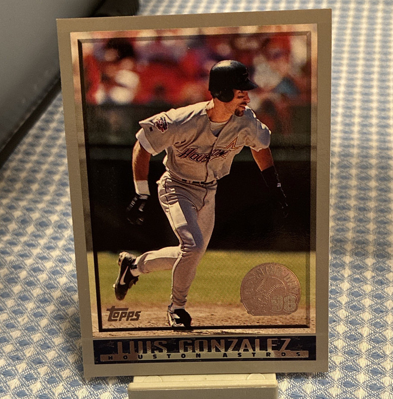 Topps 1998 Opening Day Luis Gonzalez Houston Astros #33 MLB Card