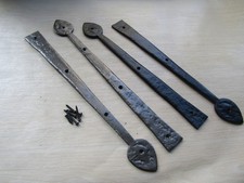 Rustic iron hinge fronts false hinge ARROW HEAD vintage gothic tudor iron dummy