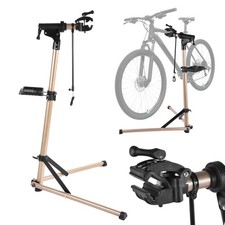 Heavy Duty Bike Repair Stand 110LBS, Adjustable Maintenance Bike w/Tool Tray