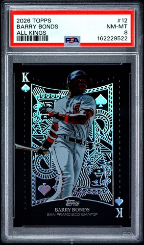 2026 TOPPS ALL KINGS #12 BARRY BONDS PSA 8