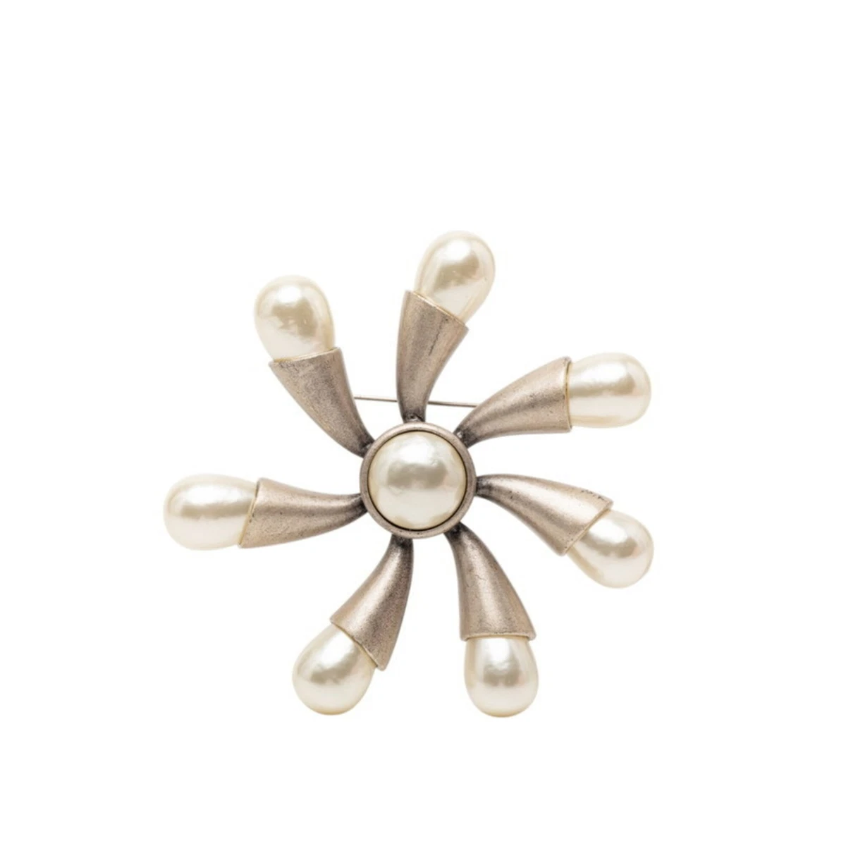 CHANEL Pearl Silver Fashion Brooches & Pins for sale | eBay