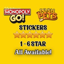 Monopoly Stickers Go 1⭐- 6⭐ (ALL STICKERS AVAILABLE) CHEAPST PRICES