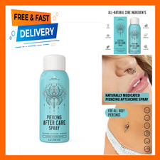 Piercing Aftercare Spray 4 oz, Saline Solution for Piercings, Gentle Skin Care