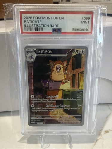 Raticate graded PSA 9 for sale on eBay