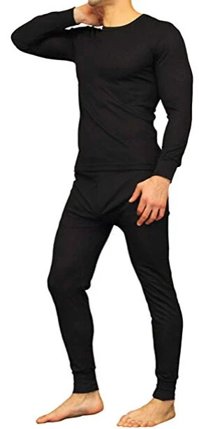 WARMWEAR MENS THERMAL UNDERWEAR LONG JOHNS SET TOP, BOTTOM - SIZE: L - BLACK
Opens in a new window o