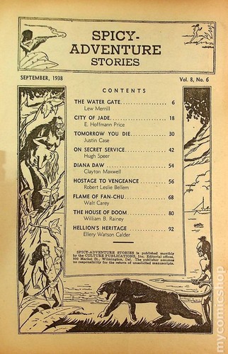 Spicy Adventure Stories Pulp Sep 1938 Vol. 8 #6 GD- 1.8 - Picture 3 of 3